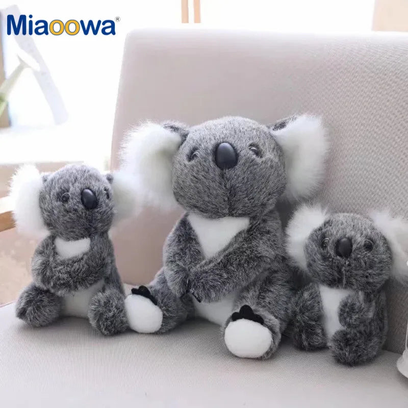 1pc Kawaii Simulation Australia Koala Plush Toy Stuffed Animal Doll Mom Baby Kids Infant Girls Toys Birthday Gift Home Decor