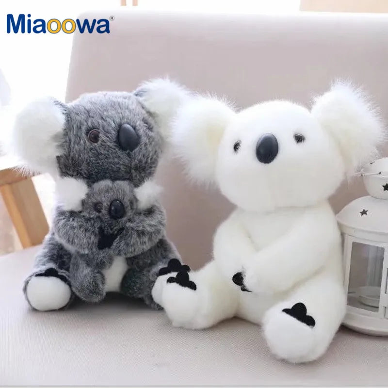 1pc Kawaii Simulation Australia Koala Plush Toy Stuffed Animal Doll Mom Baby Kids Infant Girls Toys Birthday Gift Home Decor