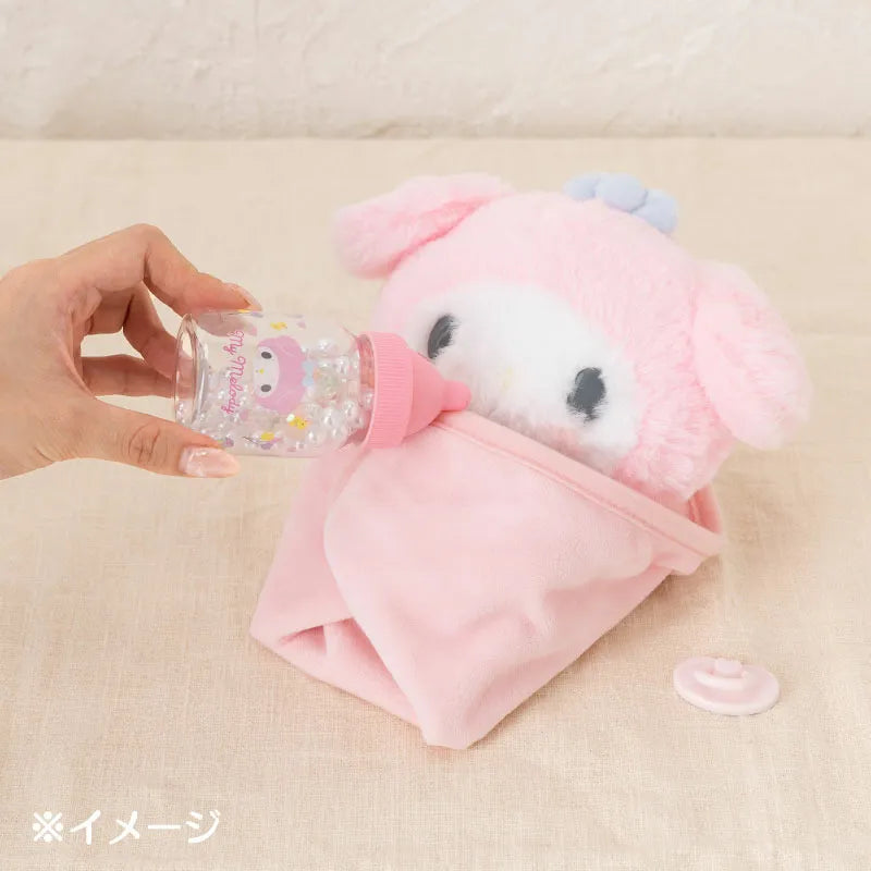 Sanrio Cinnamoroll My Melody Baby Dress Up Suit Baby Pacifier Bottle Plush Kawaii Stuffed Plushie Girl Cute Birthday  Gift Doll
